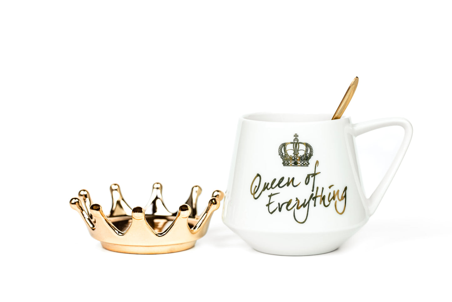 Queen Energy Signature  Crown Mug - White