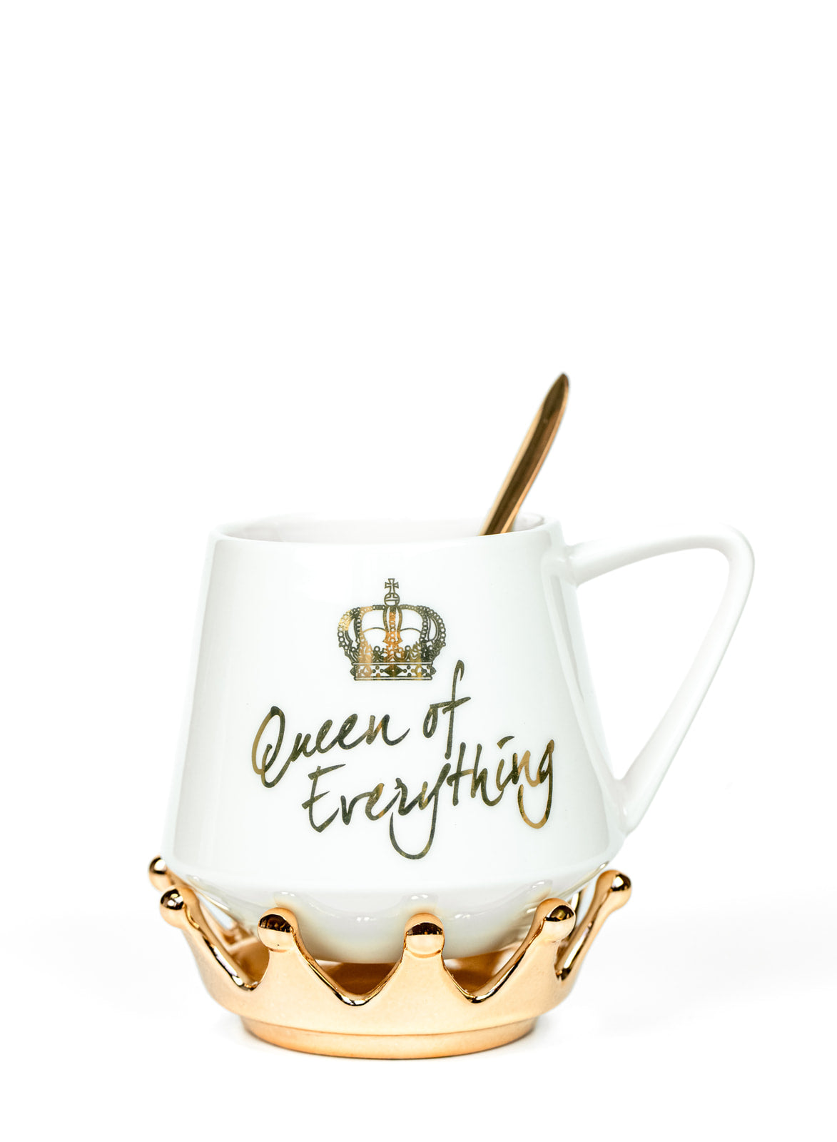 Queen Energy Signature  Crown Mug - White